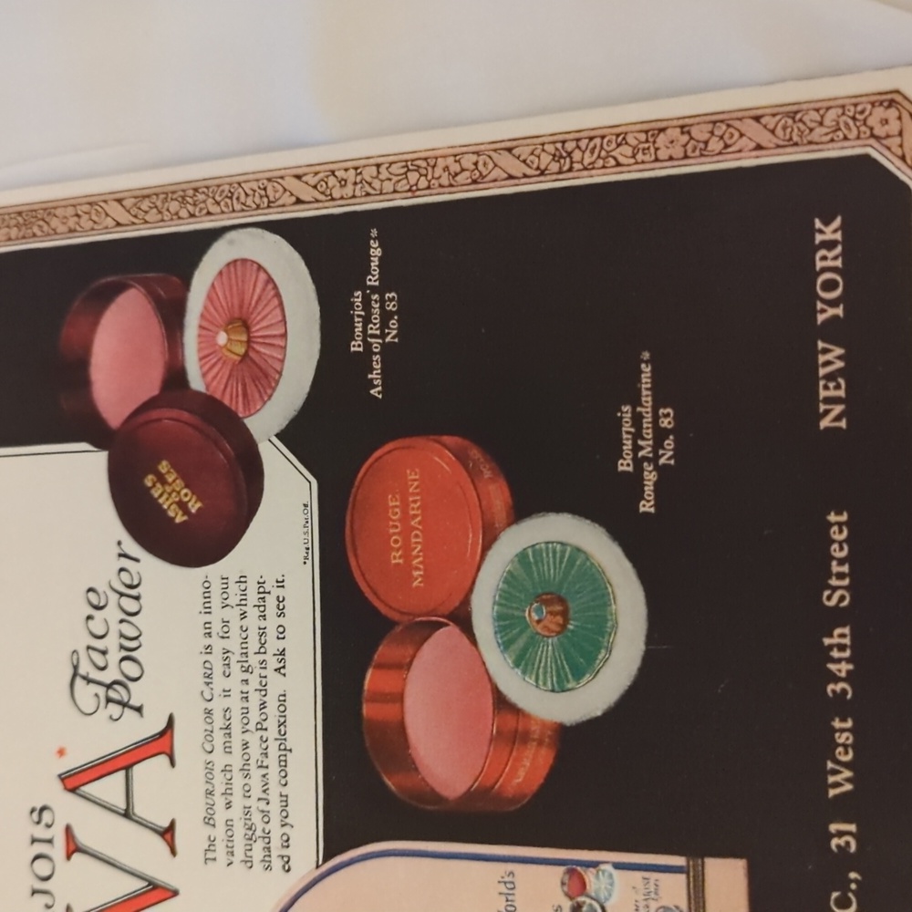 Java Face Powder Vtg Advertising Ad - Picture 4 of 8